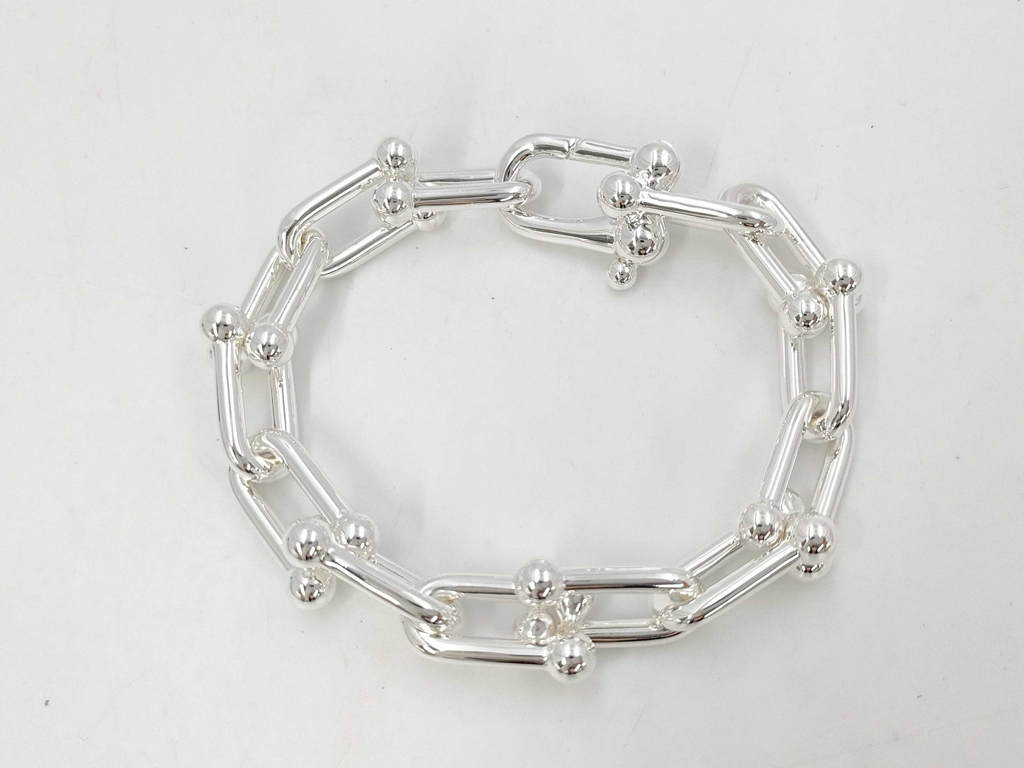 Tiffany & Co. Hardware Large Link L Bracelet AG925 60.9g Bracelet Bangle