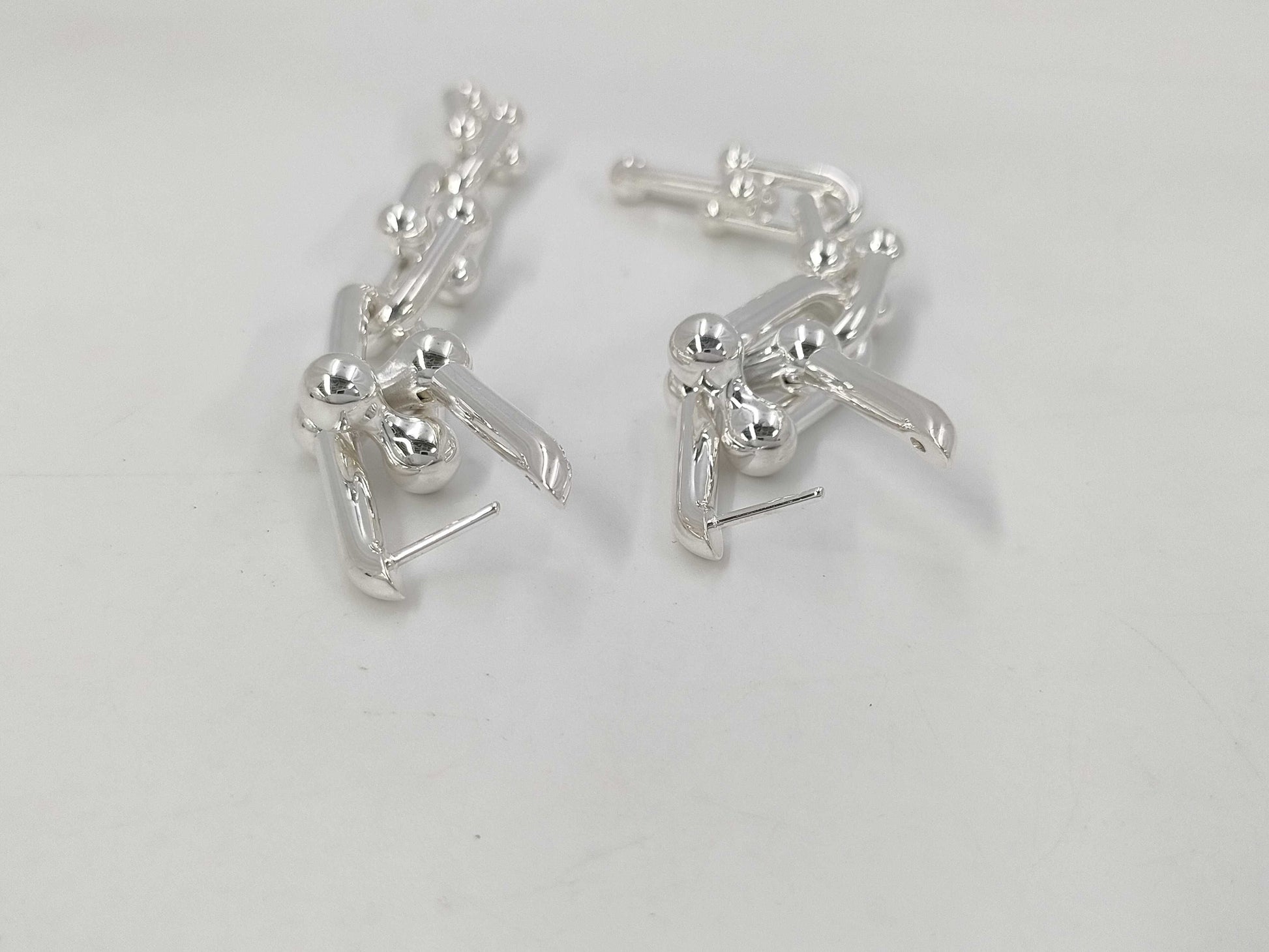 Tiffany&Co. Tiffany & Co. Hardware Graduated Link Earrings AG925 22.5G Earrings