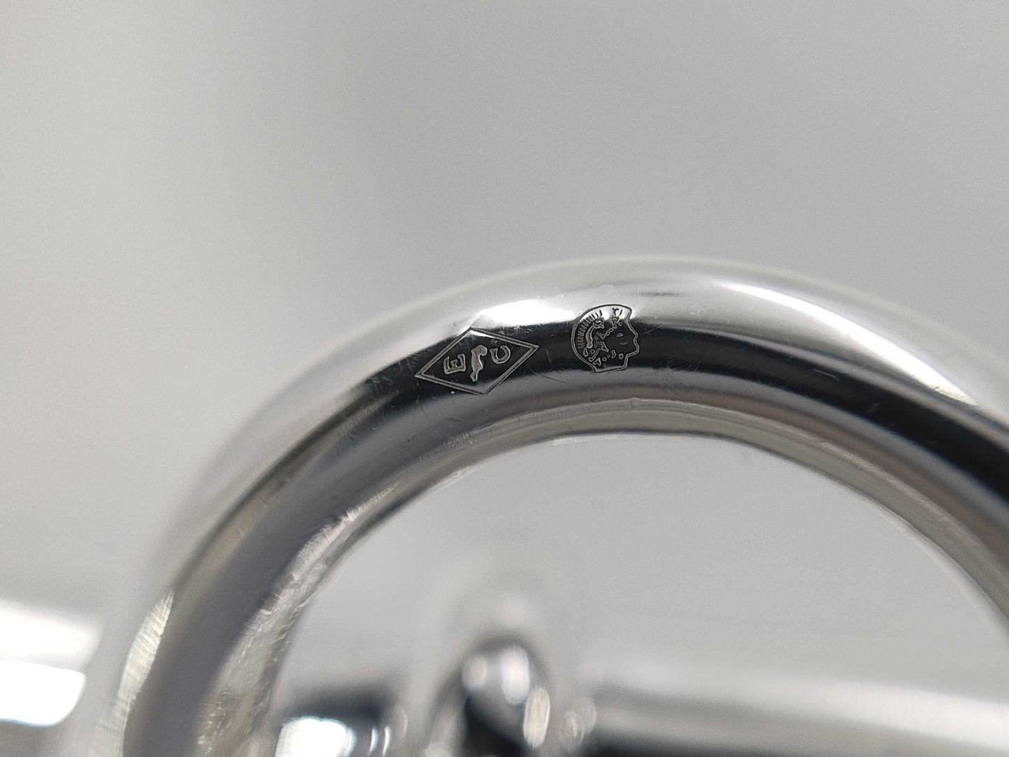 Hermes Schone Dunkle MM15 Frame 23 Engraved Bracelet AG925 53.9g Bracelet Bangle