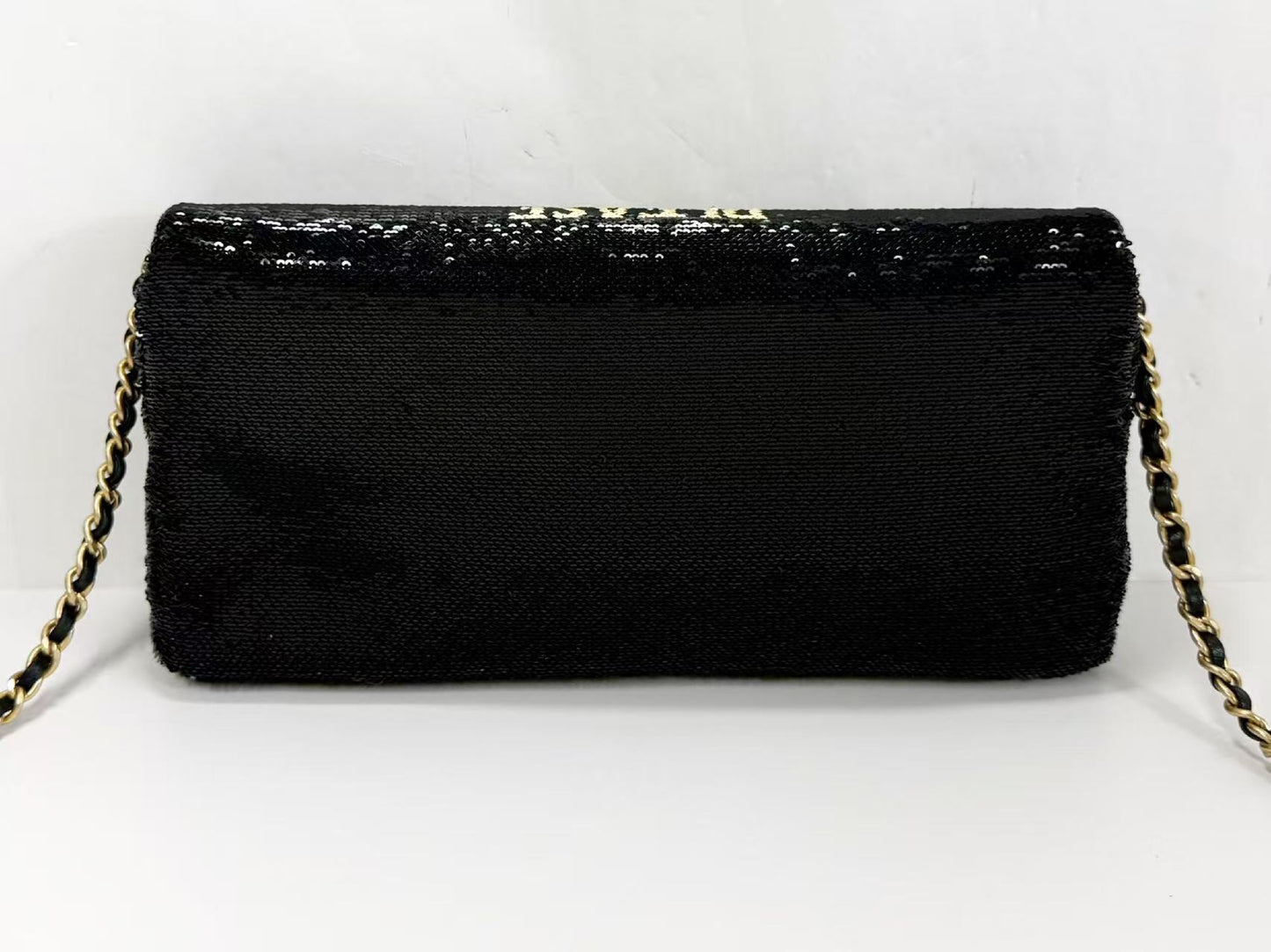 CHANEL Black Sequin DARE・TO・DISTURB W24/H11/D4cm Approx. 24 [with G Card and Sticker] Vintage G Hardware Shoulder 24217819 Super Beautiful A Shoulder Bag
