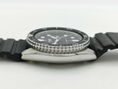 SEIKO Diver 7548-7000 202724 Black Dial Quartz Immovable Men's Watch