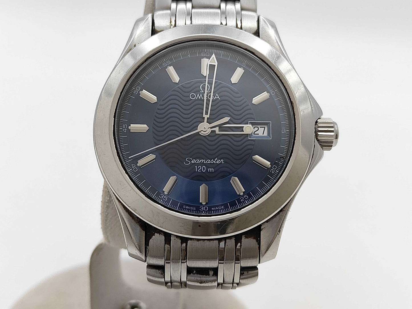 OMEGA 55187839 Quartz Blue Dial Immovable Men's Watch