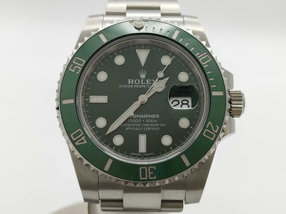 ROLEX 116610LV G30244A6 Green Dial Oyster Breath Men's Watch