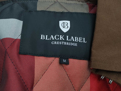 Black Label Crest Bridge Trench Coat with Quilted Liner Coat