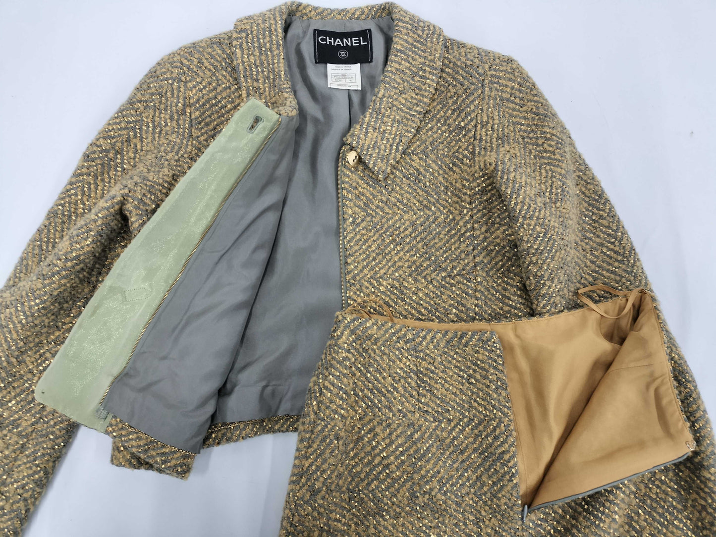 CHANEL Tweet Jacket and Skirt Set 00A Jacket