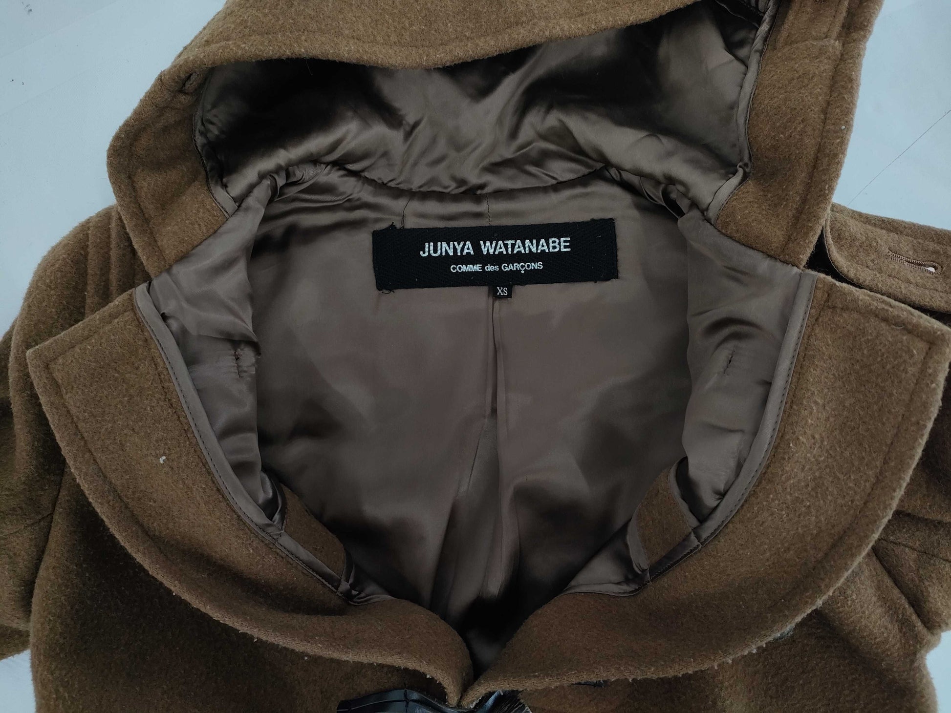 JUNYA WATANABE COMME des GARÇONS Duffle Coat, Brown, Size XS