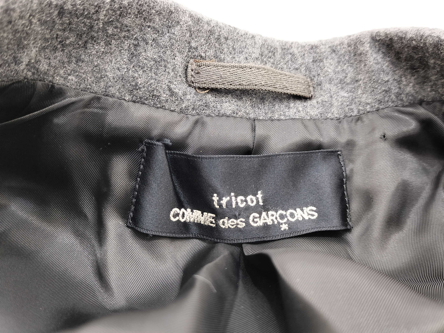 COMME des GARCONS tricot COMME des GARCONS AD1999 jacket in grey wool.