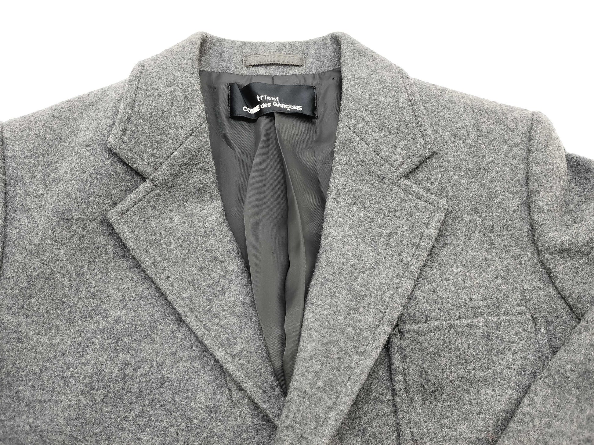 COMME des GARCONS tricot COMME des GARCONS AD1999 jacket in grey wool.