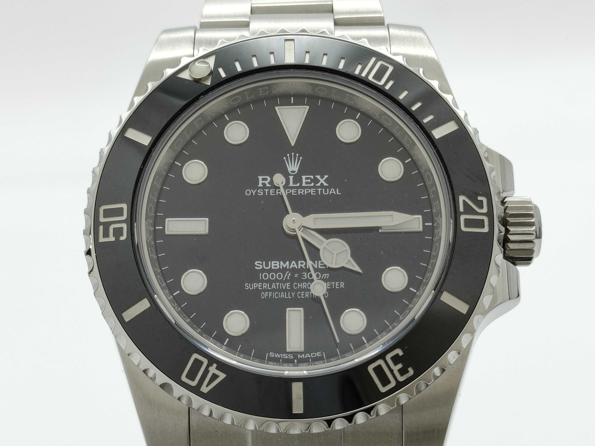 ROLEX 114060 34G8U471 Black Dial Oyster Breath Men's Watch