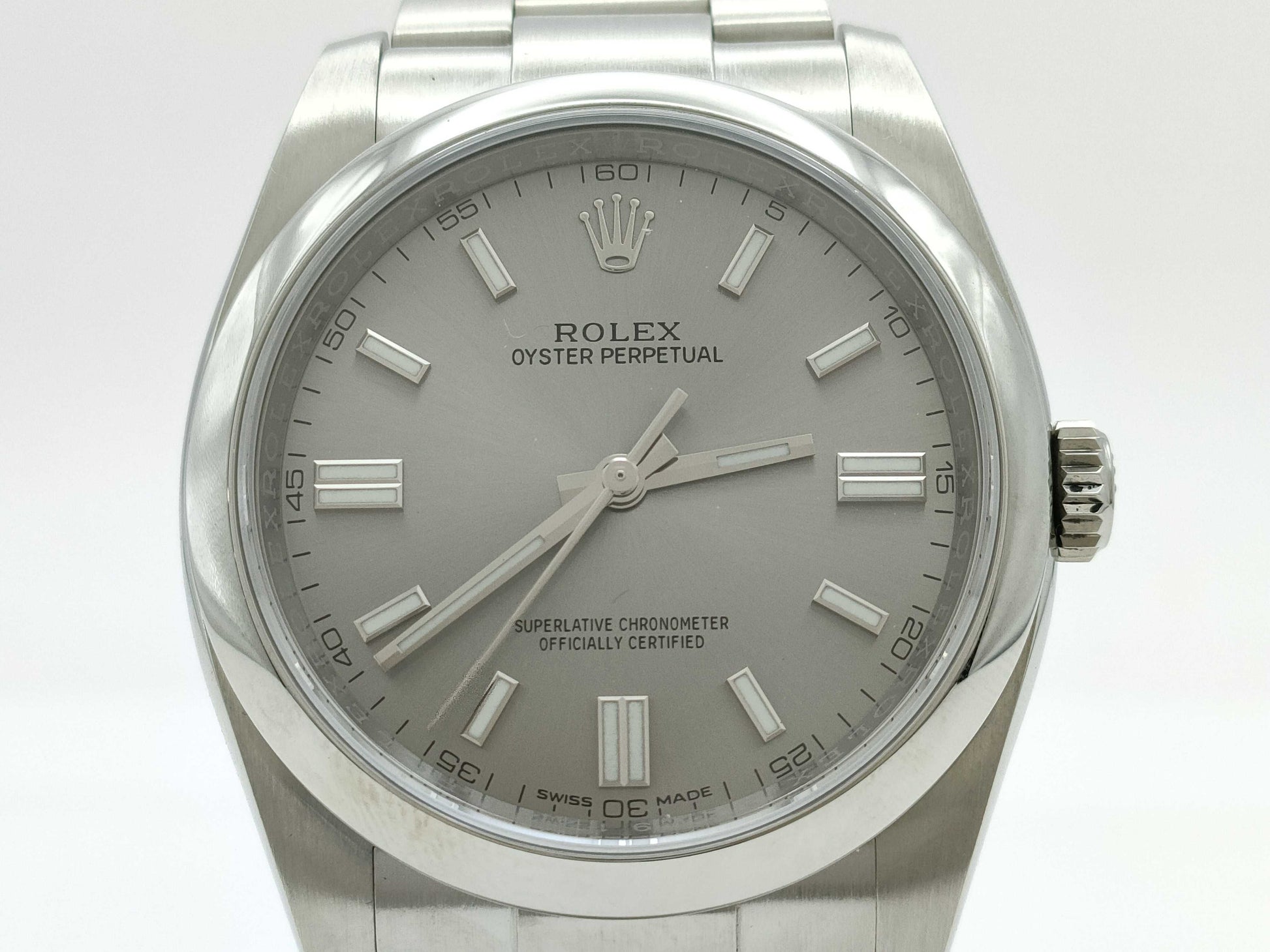 ROLEX 116000 3ZV91221 Silver Dial Oyster Breath Men's Watch