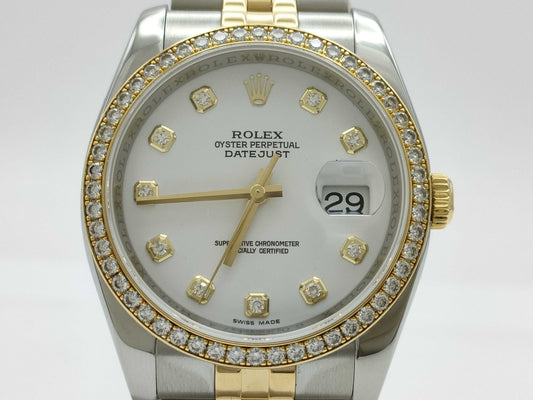 ROLEX 116243G G022174 White Dial Jubilee Breath Men's Watch