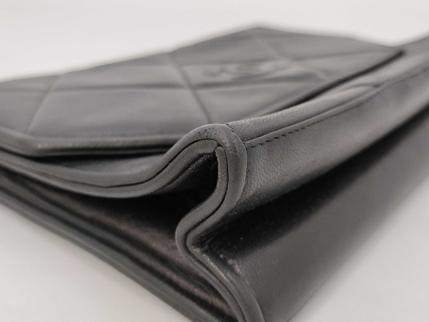 CHANEL Matlassse Lambskin Chain Shoulder Bag with Seal Bag