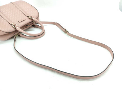 GUCCI Guccissima Gucci Micro GG Shima Mini Boston 2-Way Handbag Pink 510286 with ST
