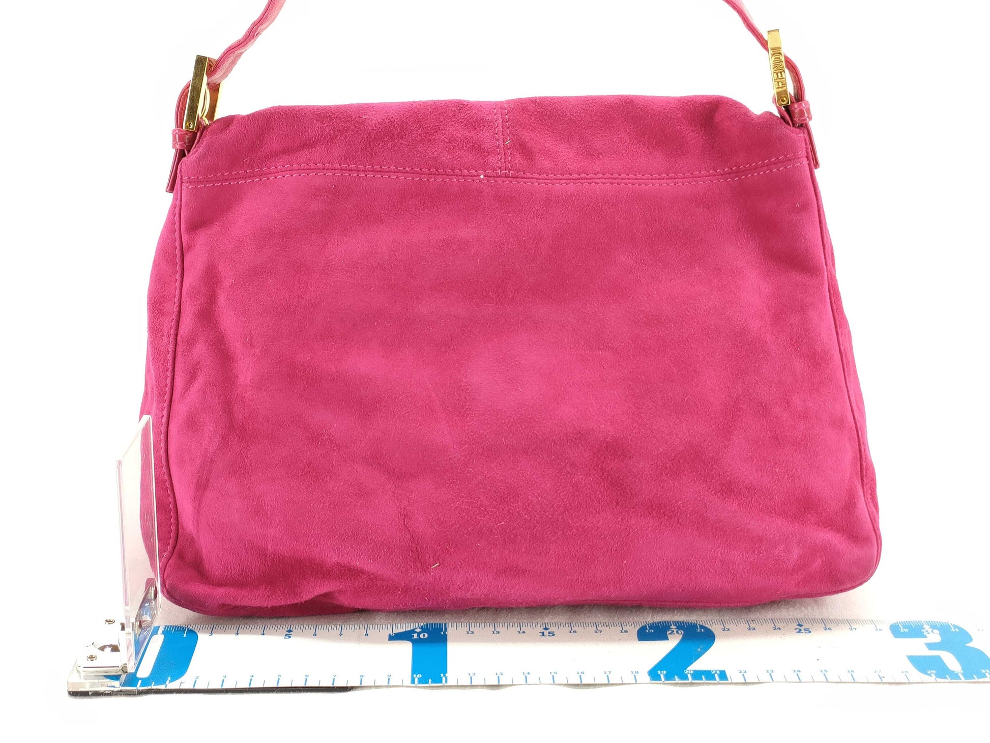 FENDI Mamma Bucket Suede Pink One-Shoulder Bag Shoulder Bag