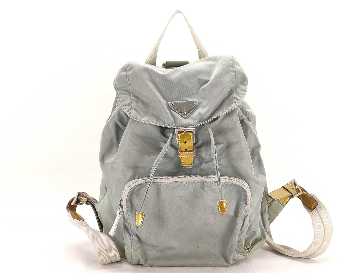 PRADA Nylon Backpack Light Blue