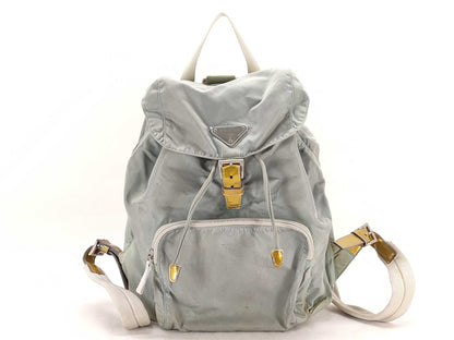 PRADA Nylon Backpack Light Blue