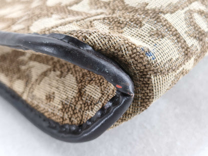 Dior Trotter Dior Clutch Bag Canvas Brown Clutch Bag