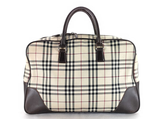 BURBERRY Nova Check Boston Bag Business Bag