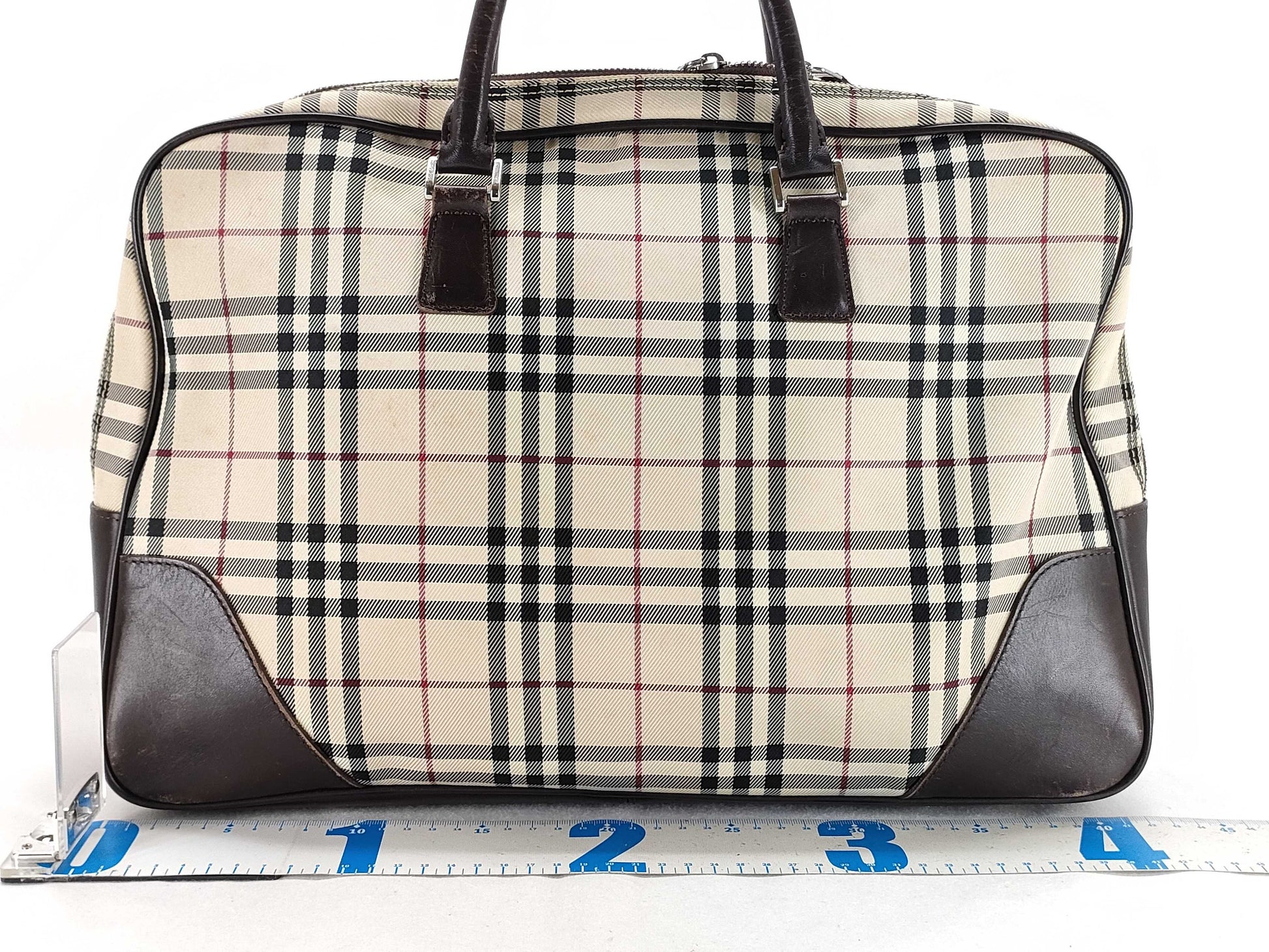 BURBERRY Nova Check Boston Bag Business Bag