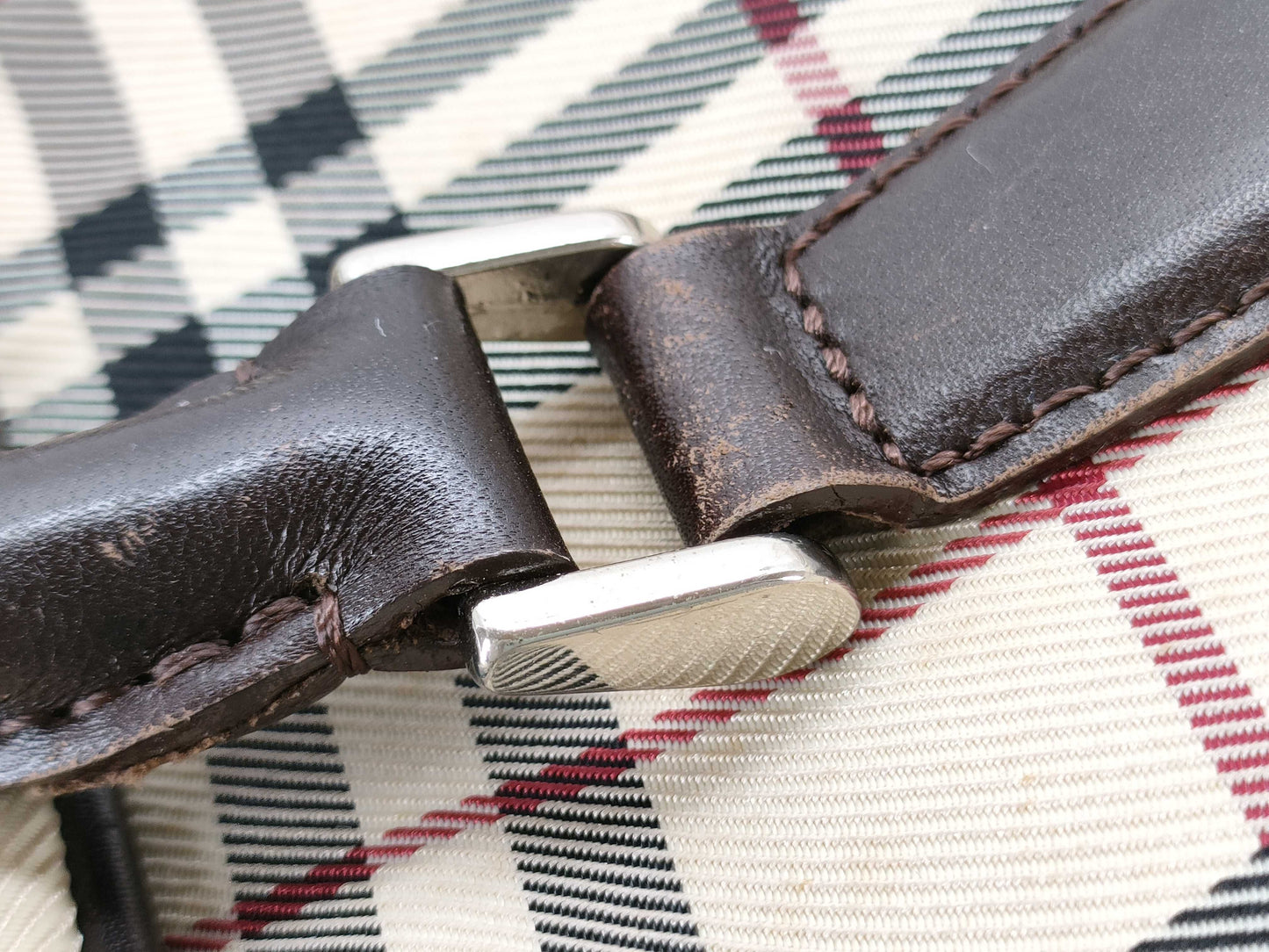 BURBERRY Nova Check Boston Bag Business Bag