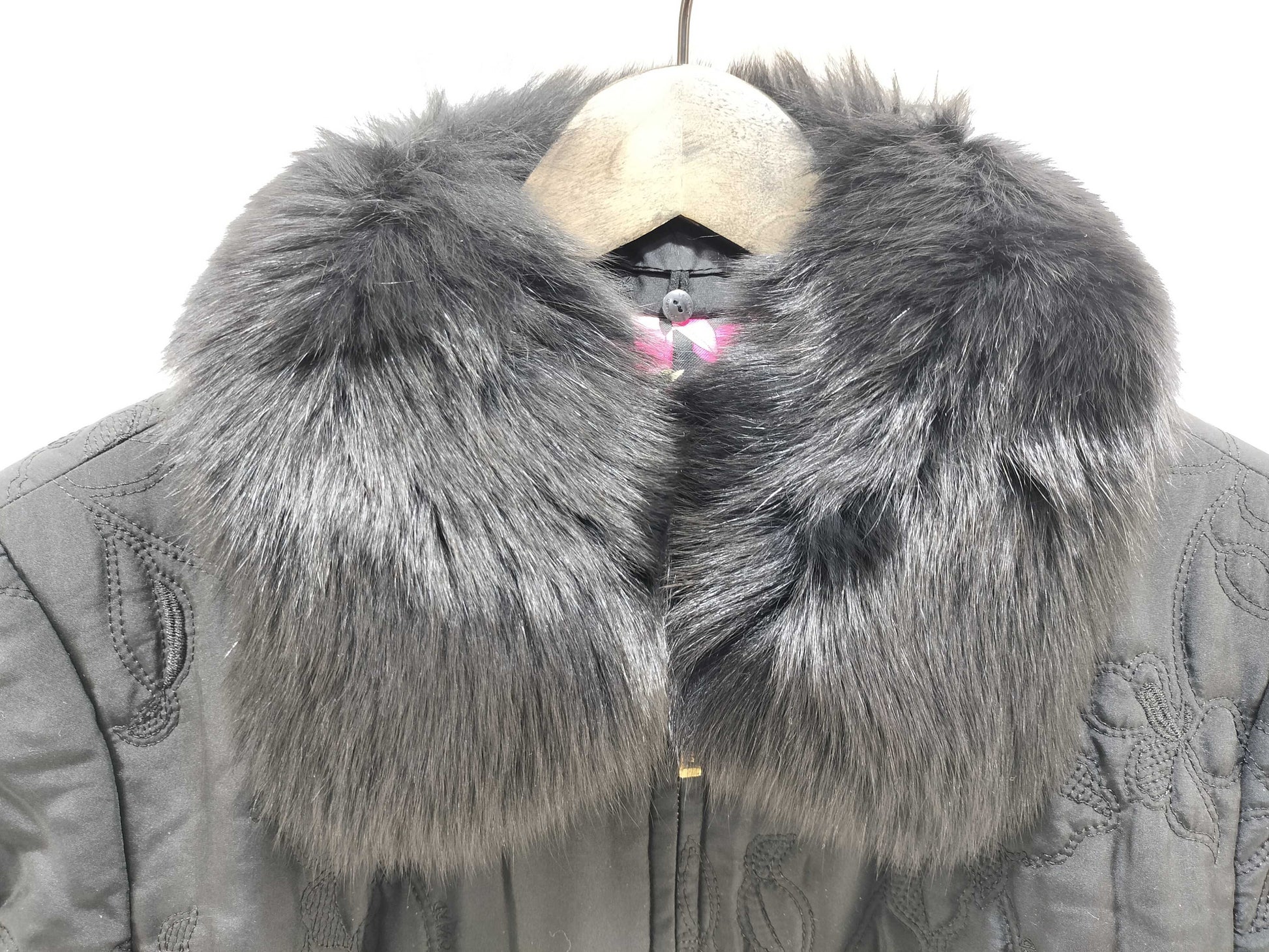 LEONARD LEONARD Leonard Silk Fox Fur Jacket Jacket