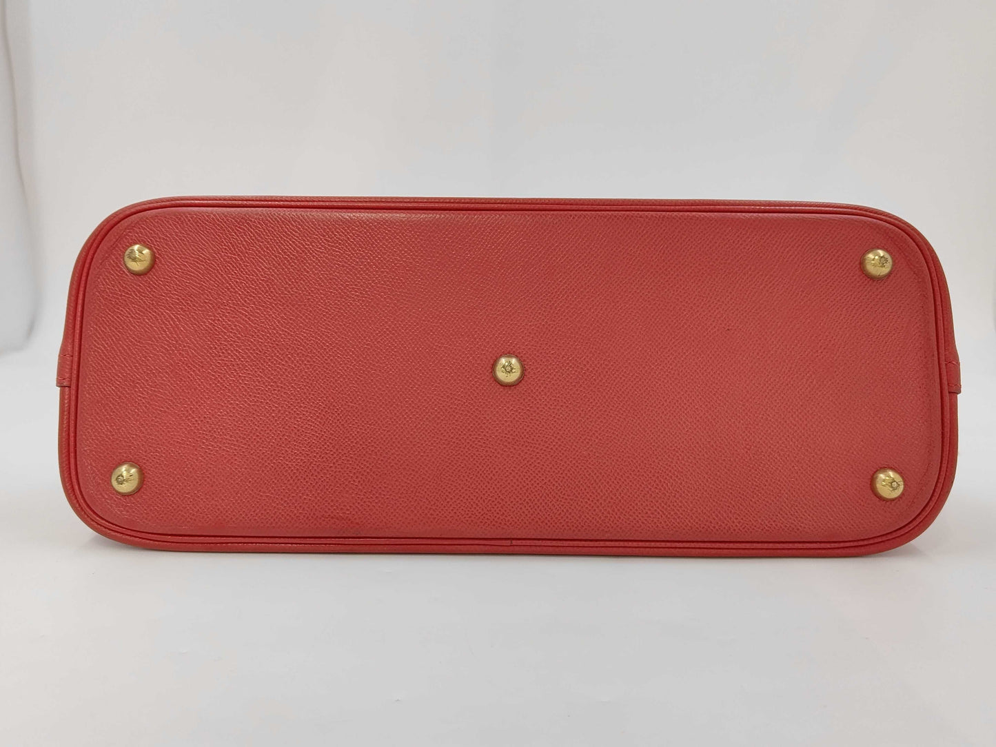 HERMES Bolid 35 Red □A Engraved Tote
