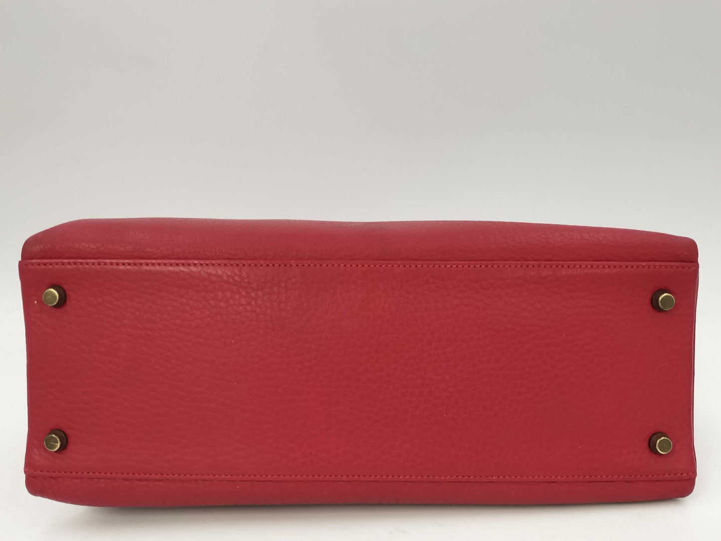 HERMES Kelly 35 Lutourne Fjord Rougeviv Gold Fittings ○T: 1990 Handbag