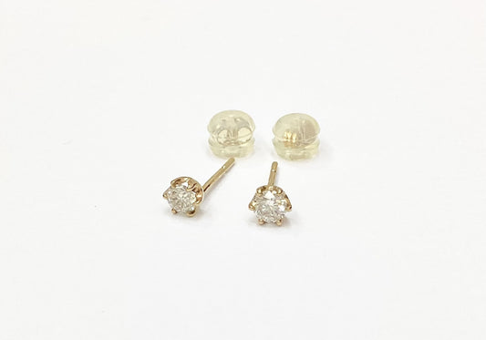 D0.13/0.13ct K10 0.3g Earrings 