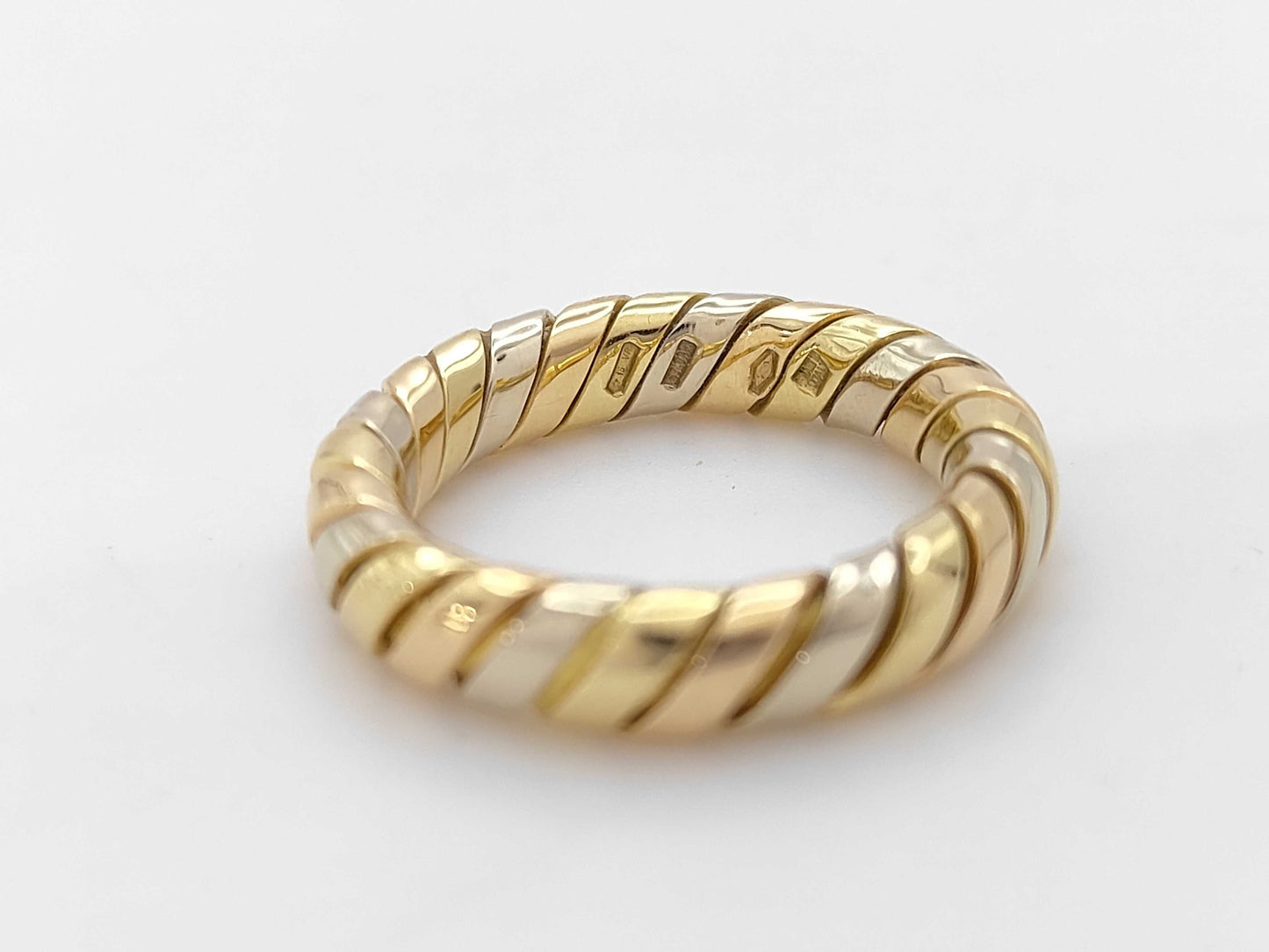 BVLGARI Tubogas Three Collar 750 6.8g Ring 