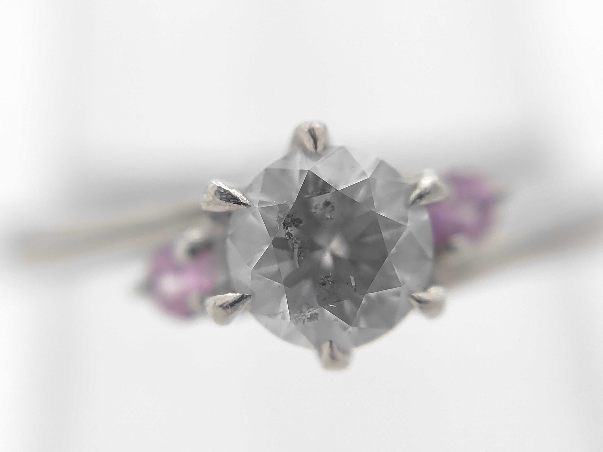 D0.324ct Colored Stone Pt900 3.0g Ring 