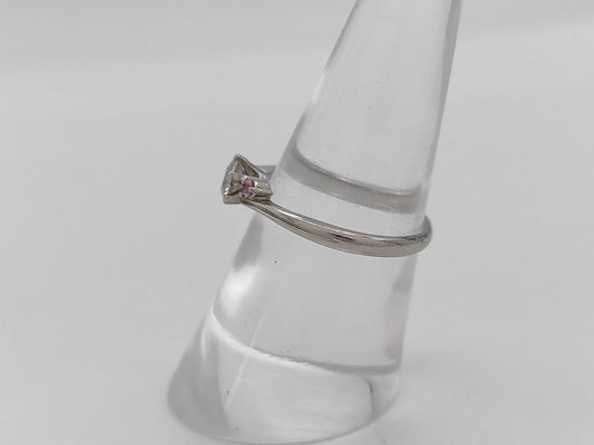 D0.324ct Colored Stone Pt900 3.0g Ring 