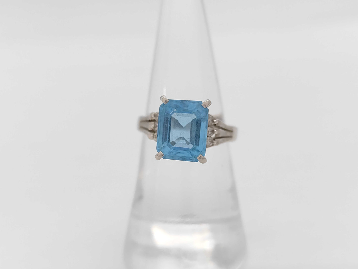 Colored Stone Diamond Pt900 7.0g Ring 