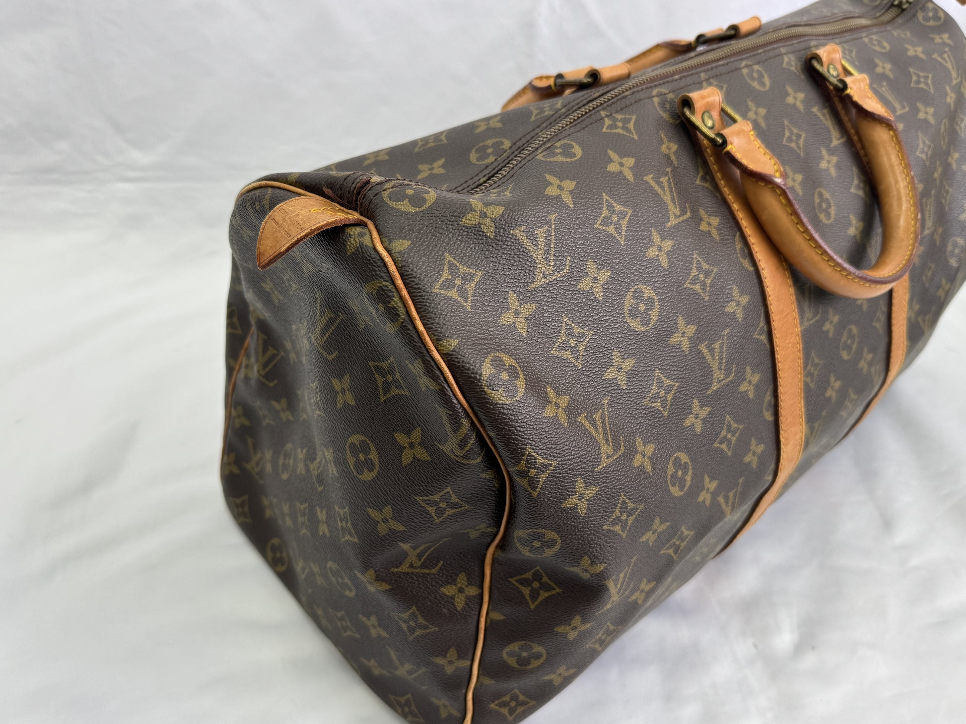 LOUIS VUITTON Monogram Keepall 50 Boston Bag