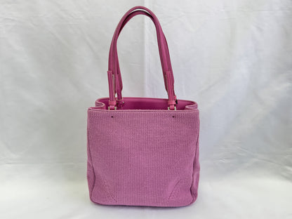 PRADA PRADA Triangle Plate Knitted Bag Handbag Handbag