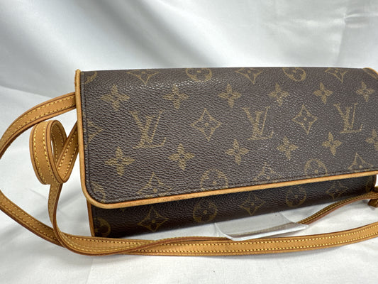 LOUIS VUITTON Vuitton M51852 Pochette Twin GM Shoulder Bag with Shoulder Strap