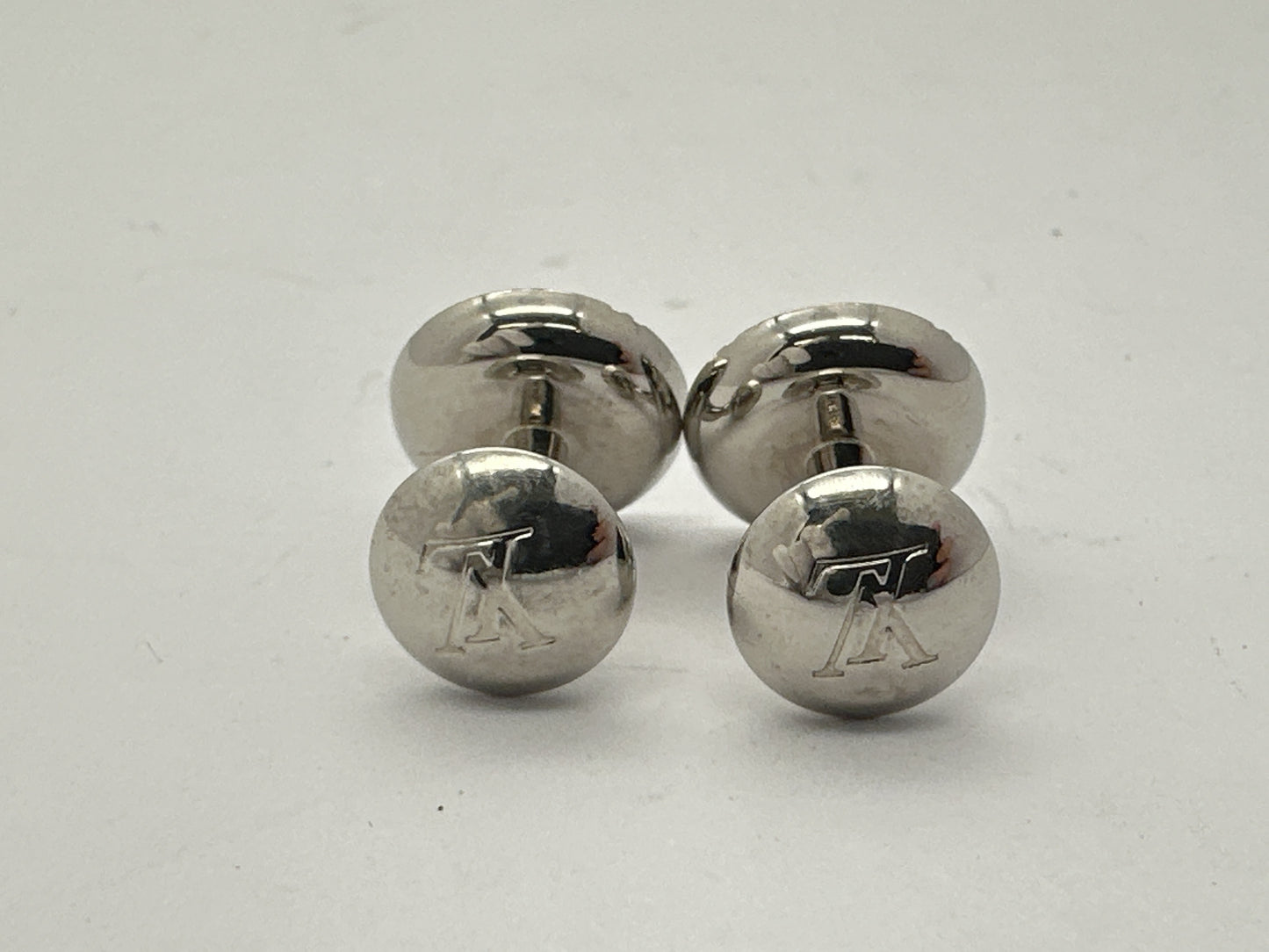 LOUIS VUITTON Vuitton Cufflinks Bouton de Manchette Monogram M61971 DI0129 Tie Pin Cufflinks