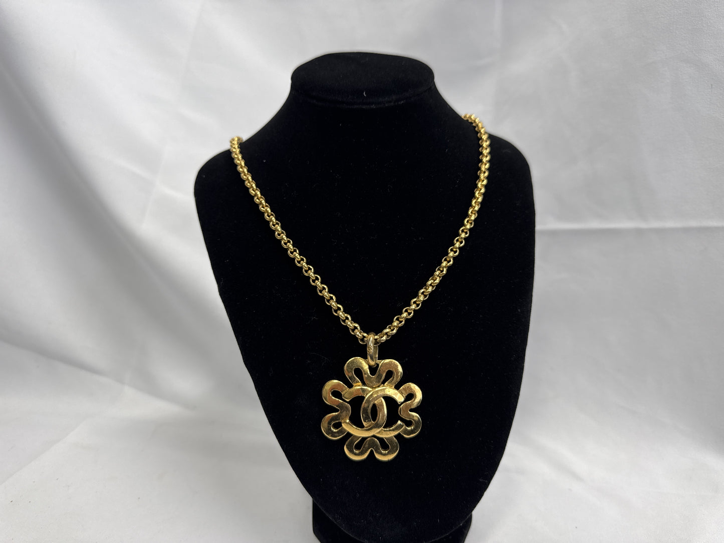 CHANEL Coco Mark Necklace Vintage 95P Necklace