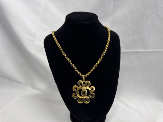 CHANEL Coco Mark Necklace Vintage 95P Necklace