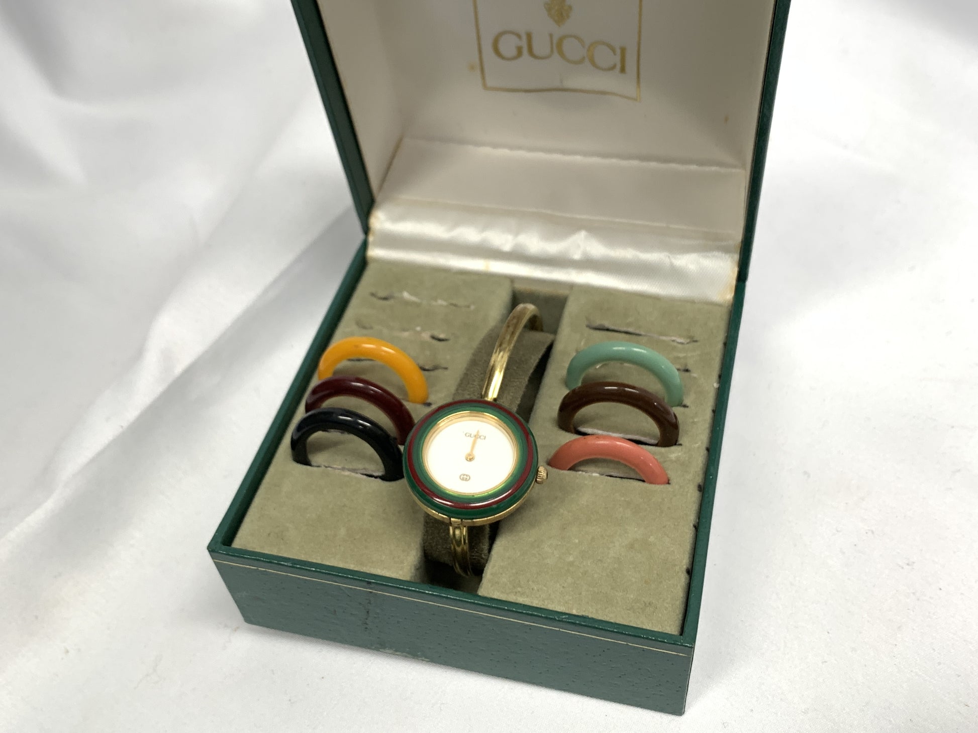 GUCCI Change Bezel 11/12 0624026 Quartz Immovable Women's Watch