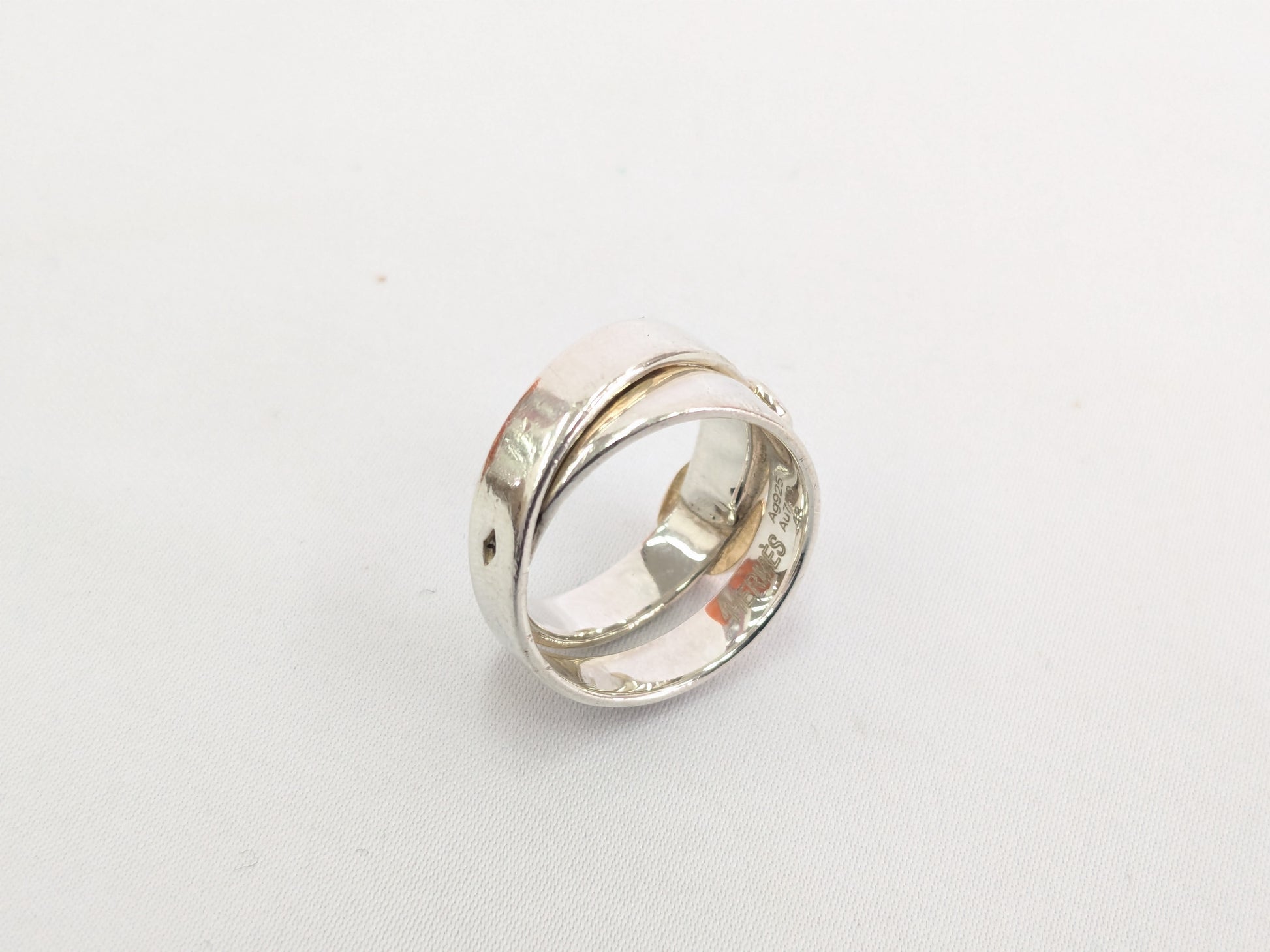 HERMES Double Belt 750/925 Ring 5.38g Ring
