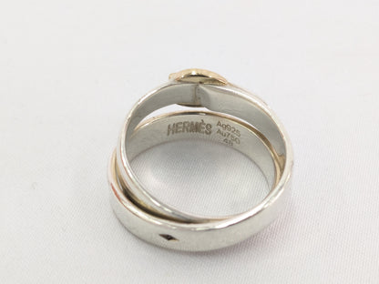 HERMES Double Belt 750/925 Ring 5.38g Ring