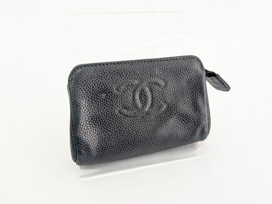 CHANEL Caviar Pouch 8446123 Seal Pouch