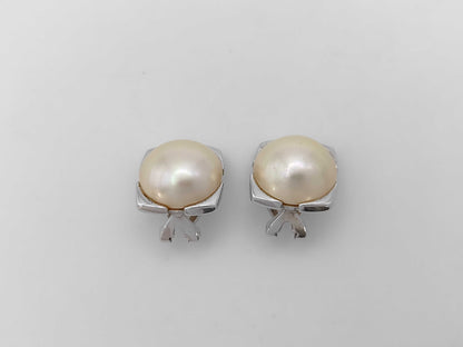 Faux Pearl SV925 9.6g Earrings 