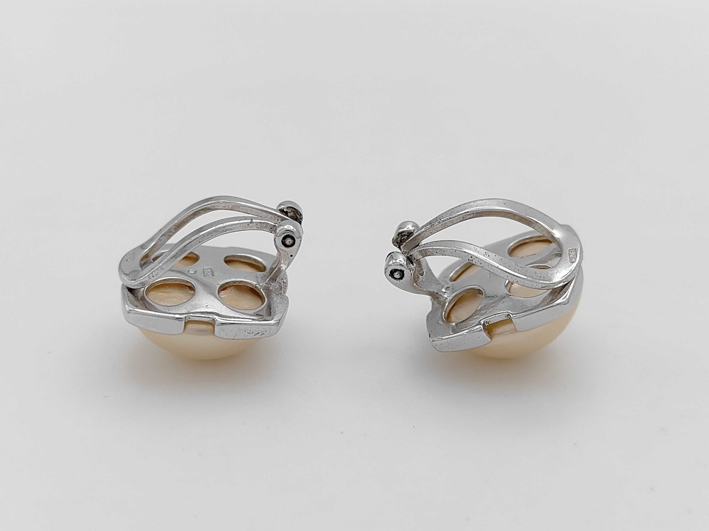 Faux Pearl SV925 9.6g Earrings 