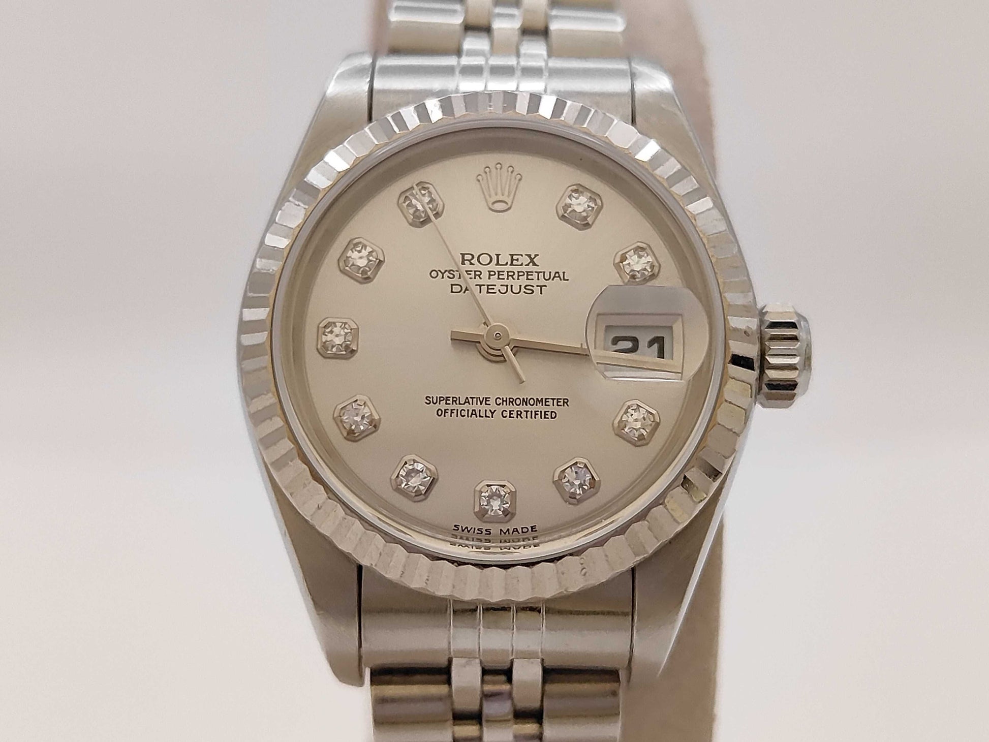 ROLEX 79174G Y150659 Silver Dial Jubilee Bracelet Women's Watch