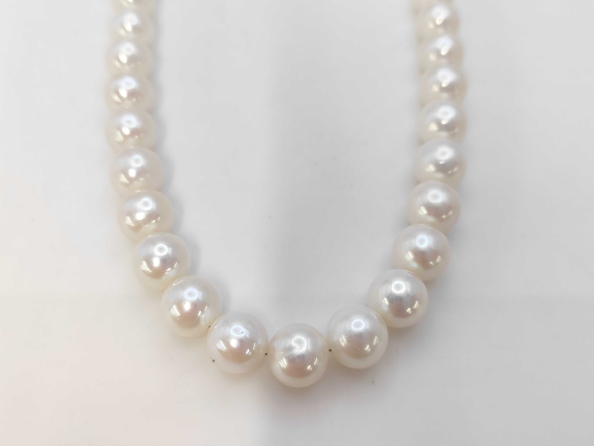 Pearl Diameter Approx. 8.0-9.4mm SV 51.3g Necklace 