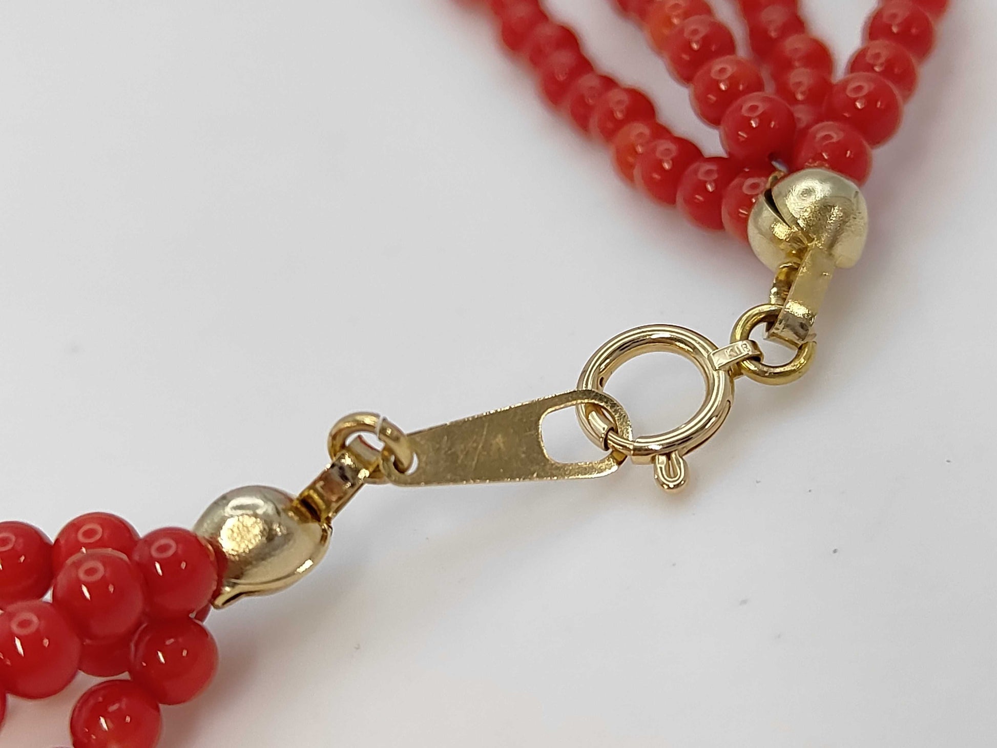 Colored stone diameter approx. 3.5mm K18/METAL 33.2g necklace 