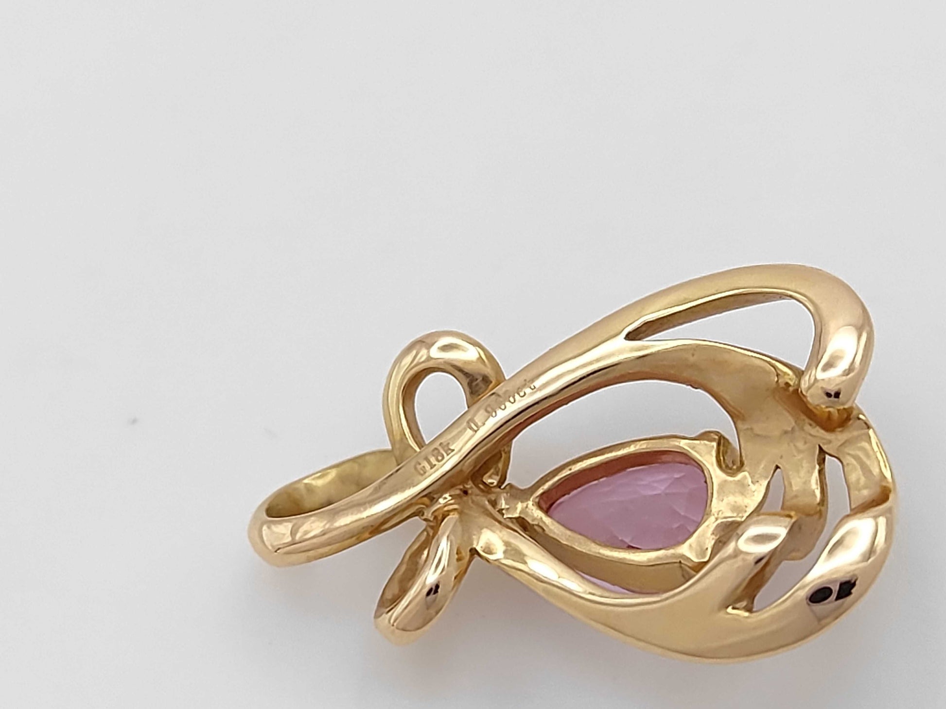 S0.90ct K18 2.0g Pendant Top 