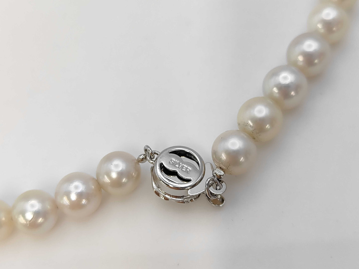 Akoya Pearl Diameter Approx. 7.0-7.5mm SV 32.2g Necklace 