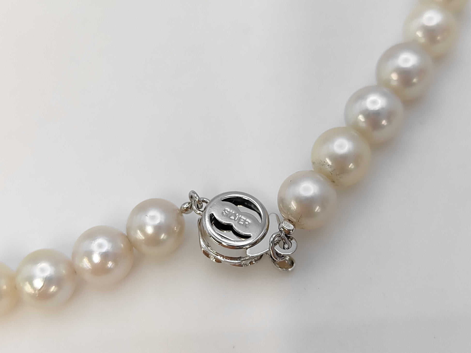 Akoya Pearl Diameter Approx. 7.0-7.5mm SV 32.2g Necklace 